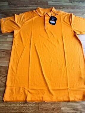 NWT Antigua Mens Polo Shirt, Orange, Sz M, L, XL